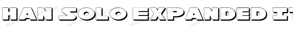 Han Solo Expanded Italic字体转换